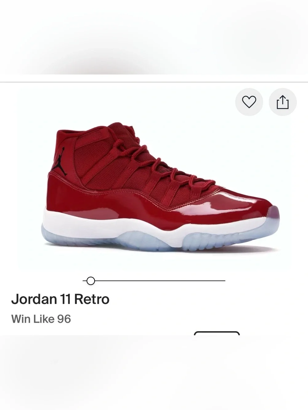 Jordan Retro High-Top Sneaker in Red and White